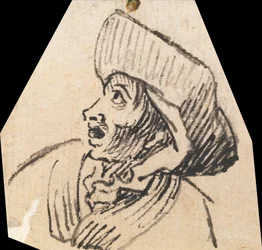 Grotesker Männerkopf